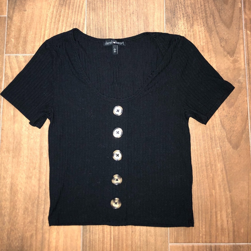 Black low cut top